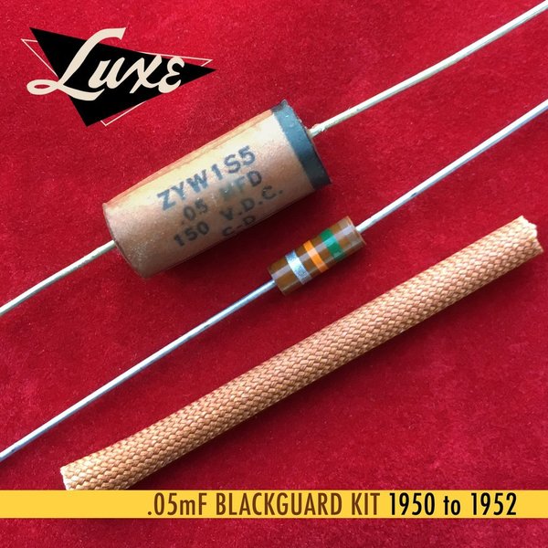 Luxe Radio 1950-1952 Blackguard/Broadcaster Paper & Foil Capacitor Kit