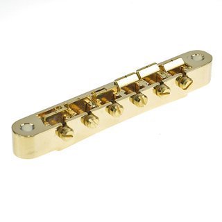 FABER ABRH-GG        ABRH Bridge, For Gibson® ABR-1, Gloss Gold, Brass saddles gold plated