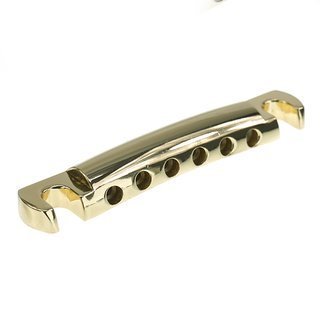 FABER TP-'59 Vintage Spec ALU Stop Tailpiece, Gold, glossy