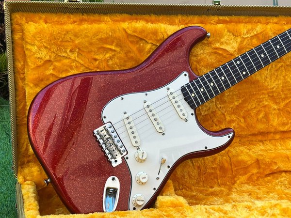 General Vintage Tone Double cut Custom special 60’s Candy apple red glitter sparkle - CAR Glitter