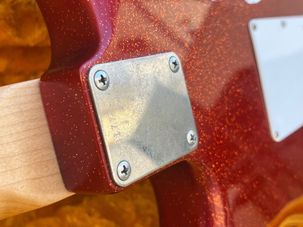 General Vintage Tone Double cut Custom special 60’s Candy apple red glitter sparkle - CAR Glitter